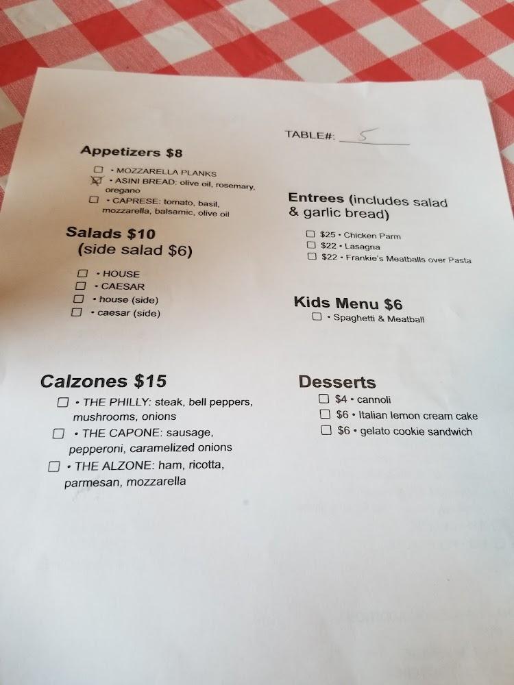 Asini's Woodfired Grill Menu image 2